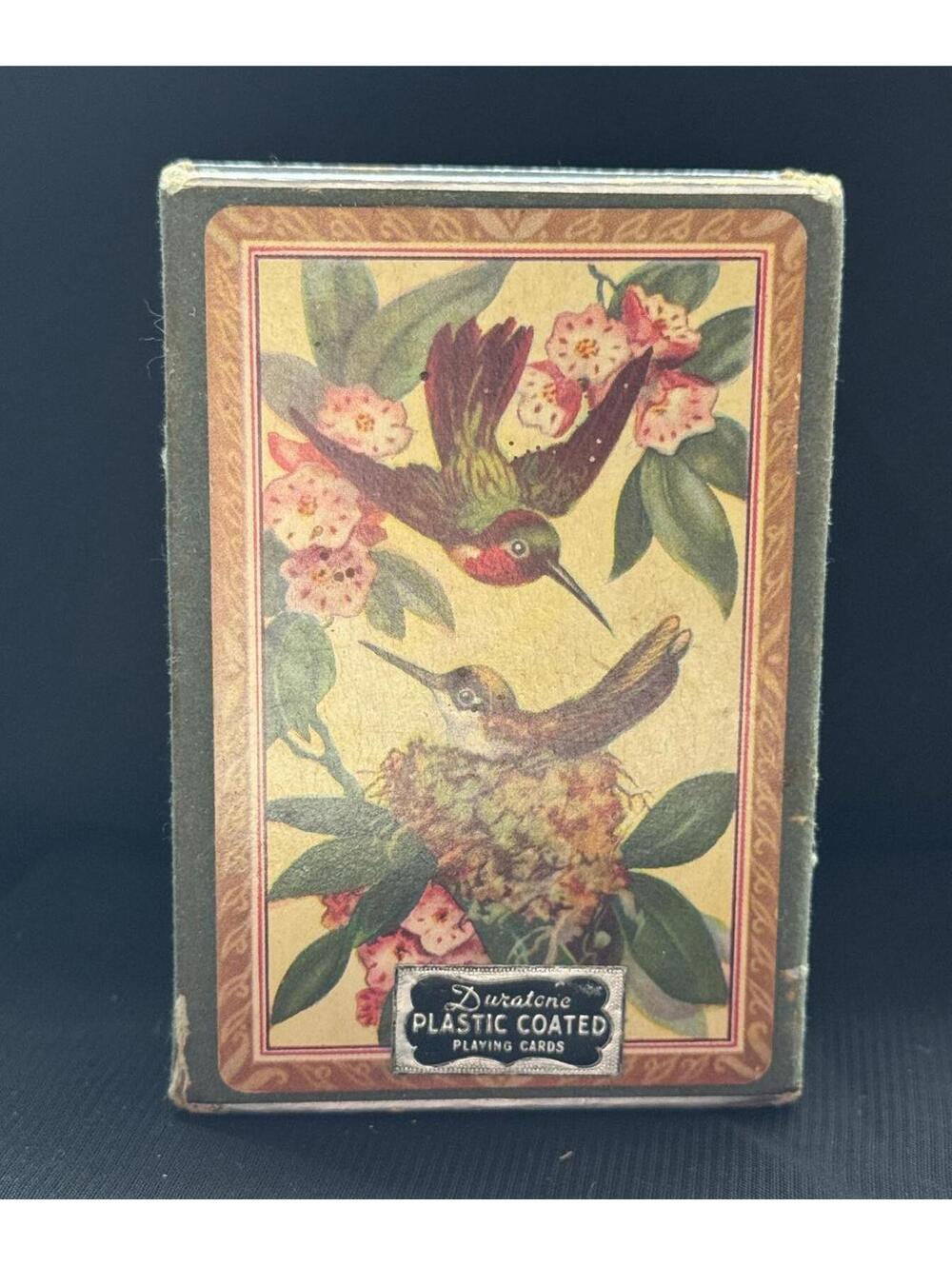 Vintage Hummingbird Playing Cards